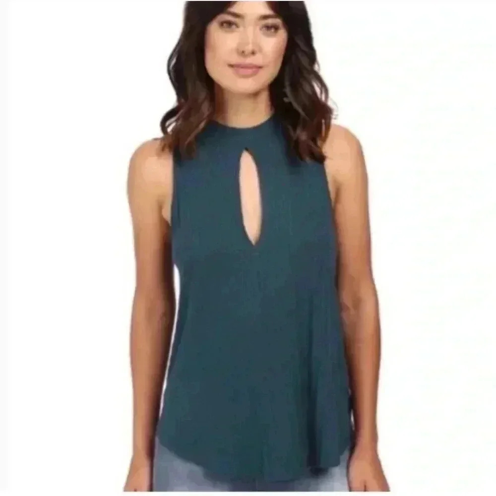 Free People Faye Keyhole Ribbed Top - Picture 3 of 8